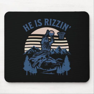 Tapis De Souris Il Est Ressuscité Rizzin' Pâques Jésus Foi Chrétie