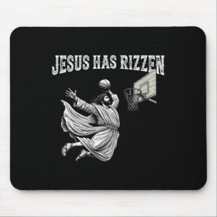 Tapis De Souris Il est Rizzin drôle Jésus Bysketbyll Meme - Uni-ad