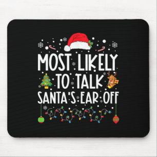 Tapis De Souris Il Est Très Probable Que Père Noël Parle De Noël F
