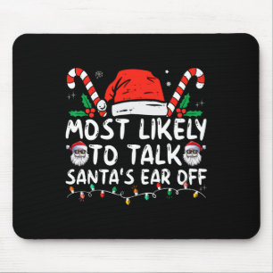 Tapis De Souris Il Est Très Probable Que Père Noël Parle De Noël F