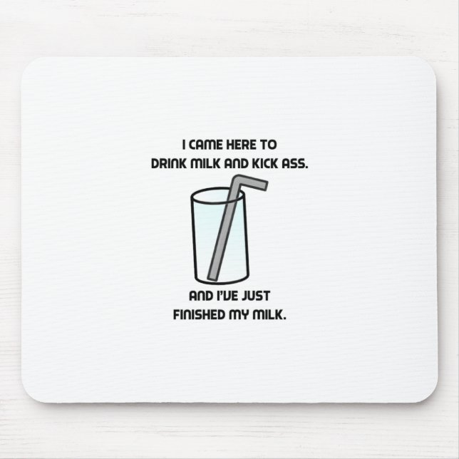 Tapis De Souris IL serrent le lait de boissons (Devant)