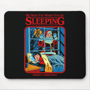 Tapis De Souris Il vous voit quand vous dormez Joyeux Noël