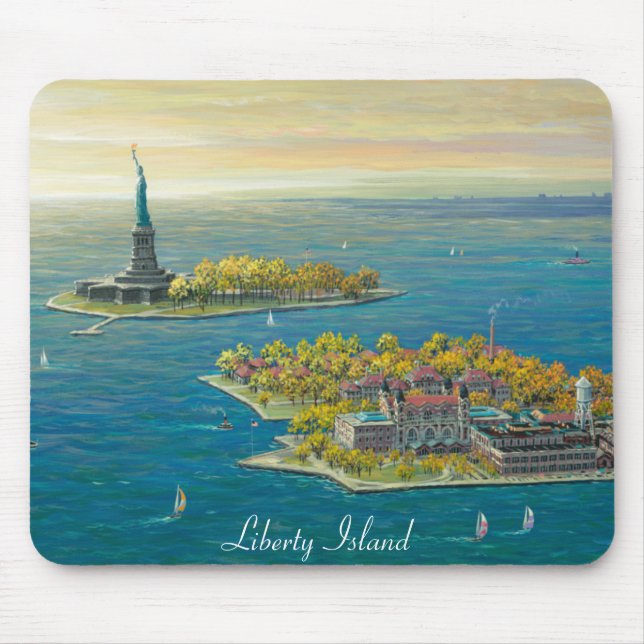 Tapis De Souris Île de liberté, New York (Devant)