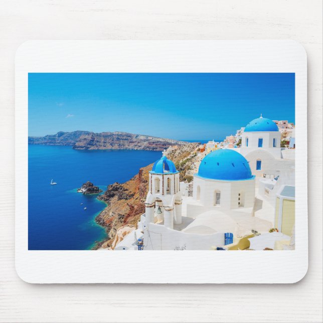 Tapis De Souris Île de Santorini - caldeira, Grèce (Devant)