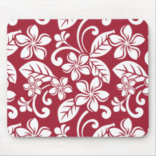 Tapis De Souris ÎLE PLUMERIA (ROUGE CARDINAL) Mousepad