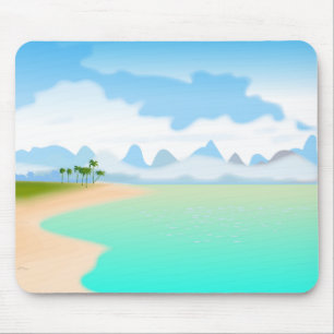 Tapis De Souris Île tropicale