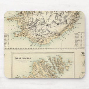 Tapis De Souris Îles danoises de l'Atlantique Nord