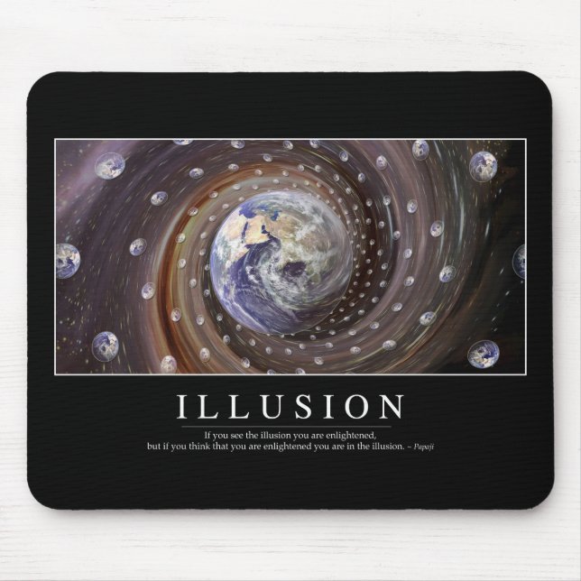 Tapis De Souris Illusion : Citation Inspirationnelle (Devant)