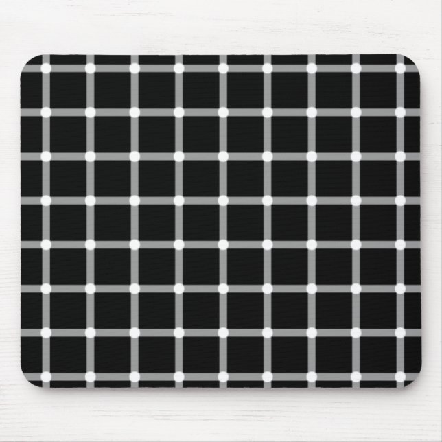 Tapis De Souris Illusion de clignotant de points (Devant)