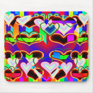 Tapis De Souris Illusion des coeurs par Kenneth Yoncich