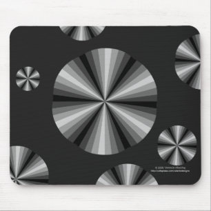 Tapis De Souris Illusion optique Black Mousepad