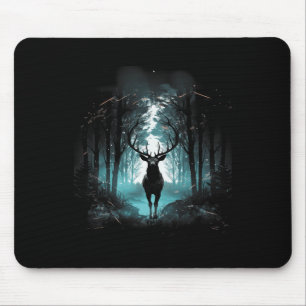 Tapis De Souris Illustration 2 d'animal de faune sauvage de cerf d