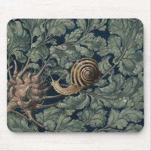 Tapis De Souris Illustration Art Nouveau Vintage Escargot Botaniqu