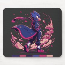 Illustration d'anime d'oiseau guerrier Sakura Edge
