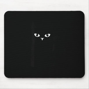 Tapis De Souris Illustration de chat noir Halloween pour enfants a