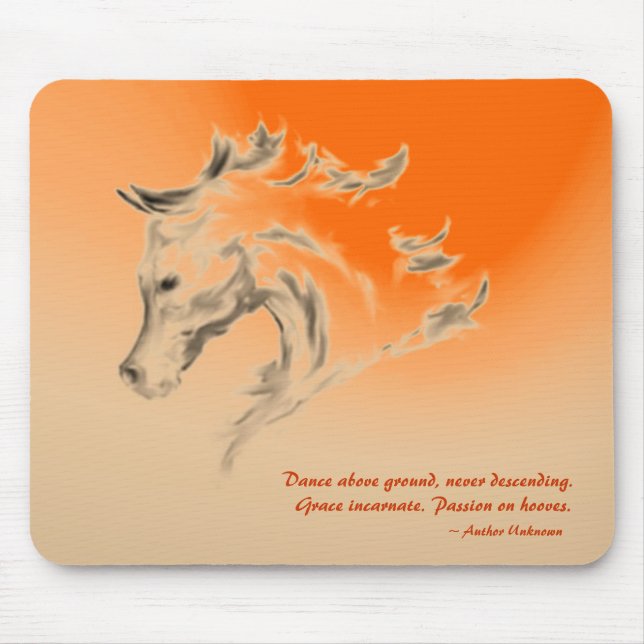 Tapis De Souris Illustration de cheval Mousepad - Danc… - (Devant)