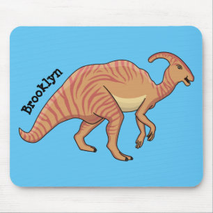 Tapis De Souris Illustration de la caricature de dinosaure du para