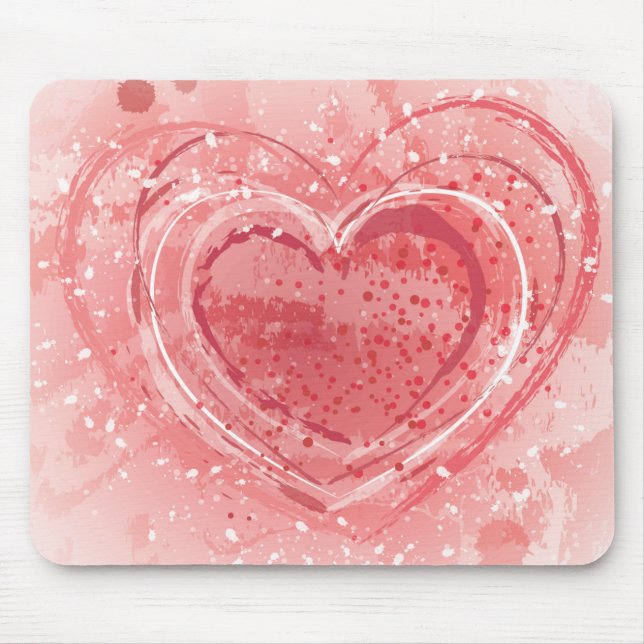 Tapis De Souris Illustration de la Saint Valentin (Devant)