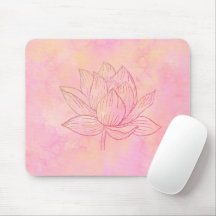 Illustration de lotus élégant Art rose clair