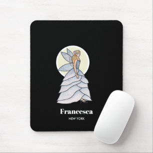 Tapis De Souris Illustration de mode de princesse fée pétale