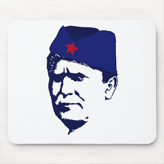 Tapis De Souris Illustration de portrait de Broz de josip de Tito (Devant)
