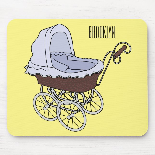 Tapis De Souris Illustration de poussette (Devant)