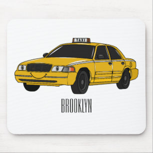 Tapis De Souris Illustration de taxi