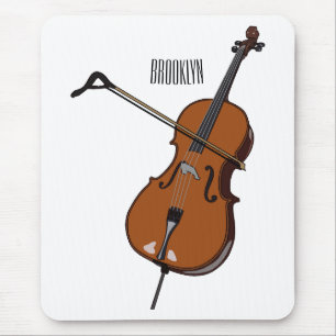 Tapis De Souris Illustration de violoncelle