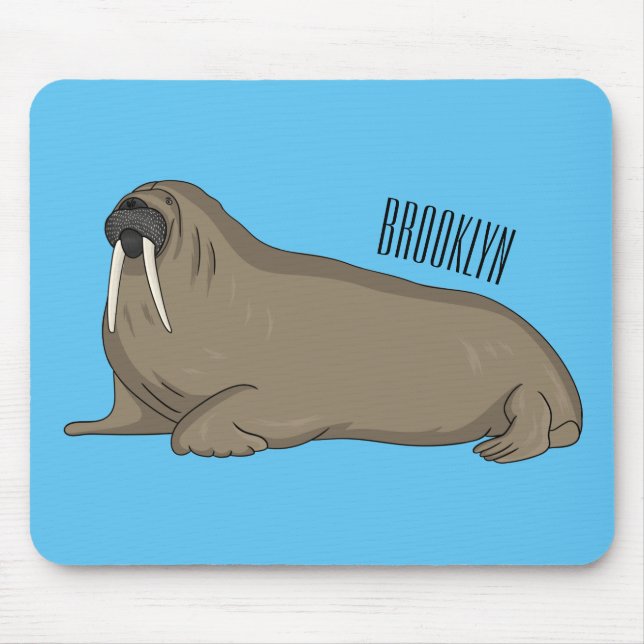 Tapis De Souris Illustration de Walrus (Devant)