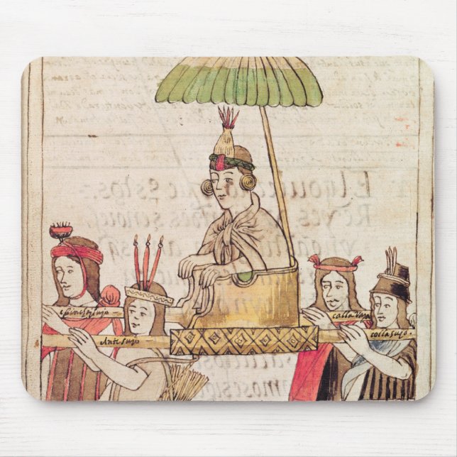 Tapis De Souris Illustration d'Inca de Huascar (Devant)
