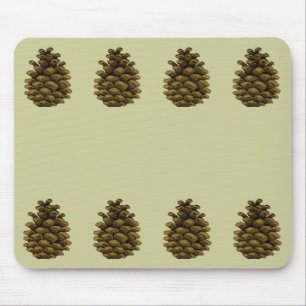 Tapis De Souris Illustration du cône de pin
