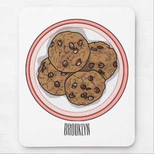 Tapis De Souris Illustration du cookie de puce à chocolat