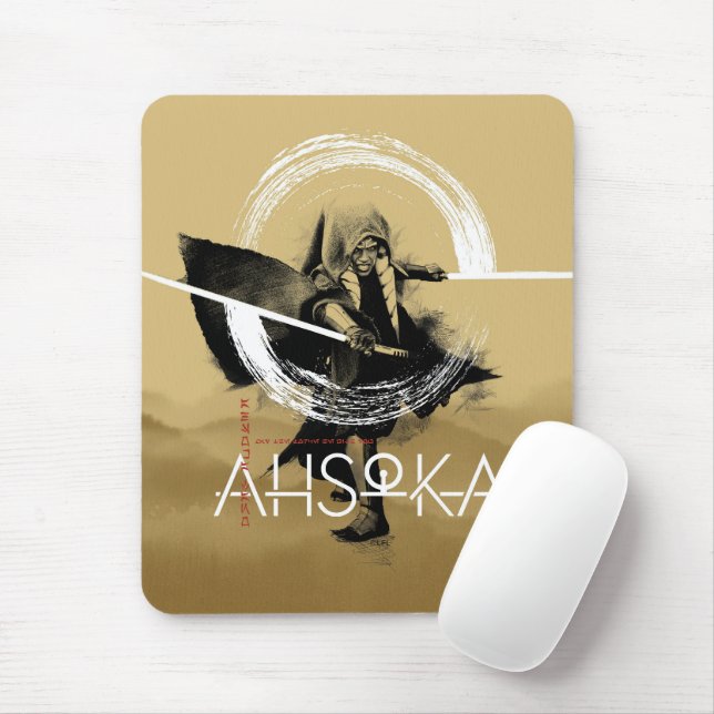Tapis De Souris Illustration du double éclairage Ahsoka (Avec souris)