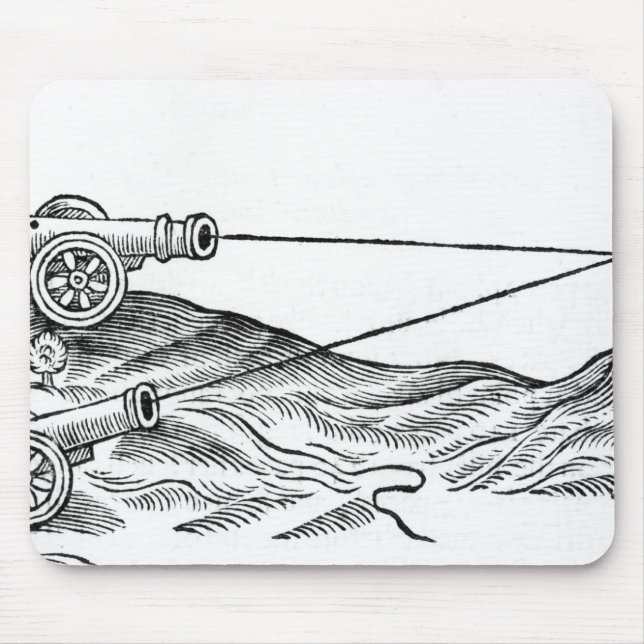 Tapis De Souris Illustration du feu de canon (Devant)
