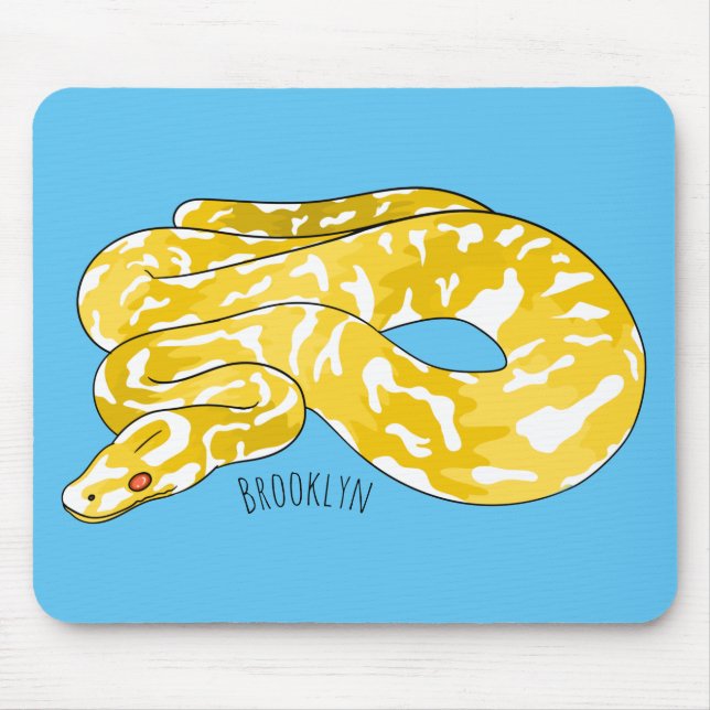 Tapis De Souris Illustration du serpent python birman (Devant)