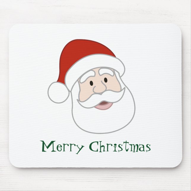 Tapis De Souris Illustration et texte du père noël (Devant)