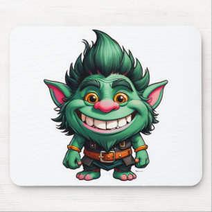Tapis De Souris Illustration Happy Little Troll Chibi