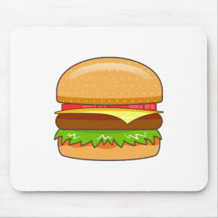 Tapis De Souris Illustration vectorielle de Burger
