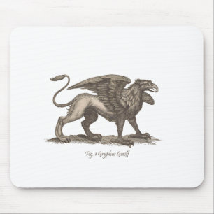 Tapis De Souris illustration vintage griffin (gryphus greiff).
