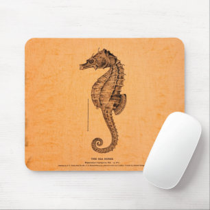 Tapis De Souris Illustration vintage Seahorse