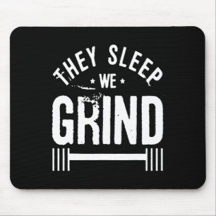 Tapis De Souris Ils dorment Nous Grind Fitness Gym Faire De L'Exer