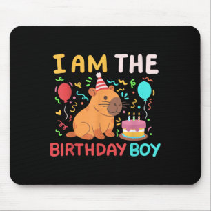 Tapis De Souris Im L'Anniversaire Garçon Cute Capybara Enfants Fam