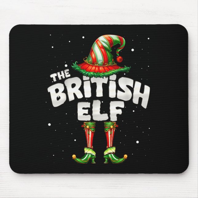 Tapis De Souris I'm The British Elf Family Matching Group Christma (Devant)
