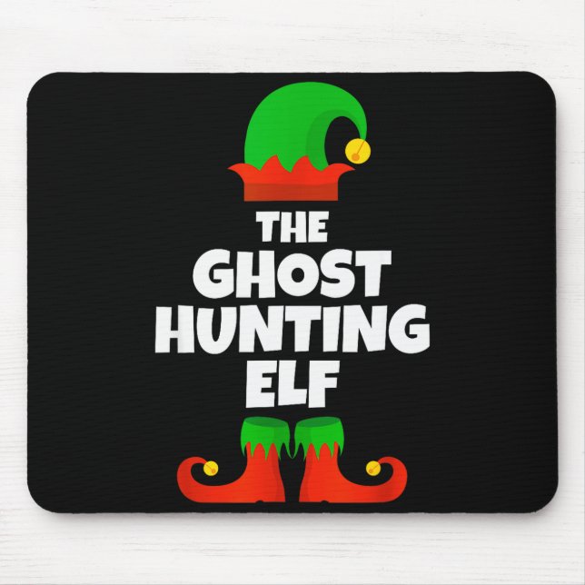 Tapis De Souris I'm The Ghost Hunting Elf Family Pajama Christmas  (Devant)
