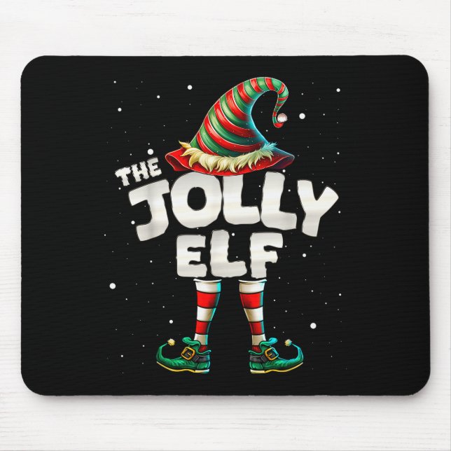 Tapis De Souris I'm The Jolly Elf Family Matching Group Christmas  (Devant)