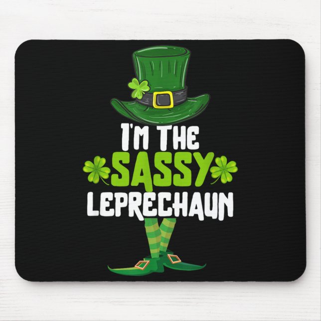 Tapis De Souris I'm The Sy Leprechaun Matching St Patrick's Day Co (Devant)