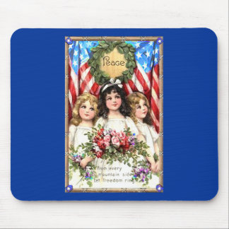 Tapis De Souris Image americana vintage sur des T-shirts, tasses,