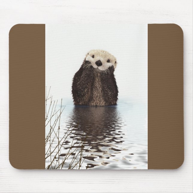 Tapis De Souris Image de la faune de Cute Otter (Devant)