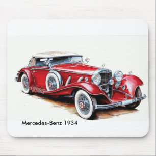 Tapis De Souris Image de voiture classique pour Mousepad
