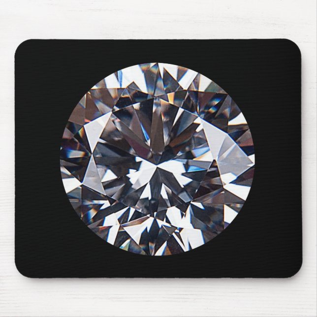 Tapis De Souris Image élégante de la gemme de diamant (Devant)